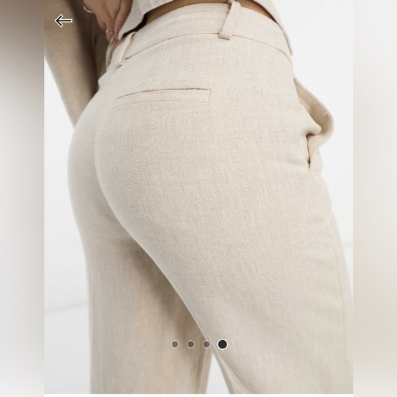 &Other Stories linen blazer BEIGE & tailored pants COMES AS SET. EU 38 US 8 NWT - Picture 7 of 8
